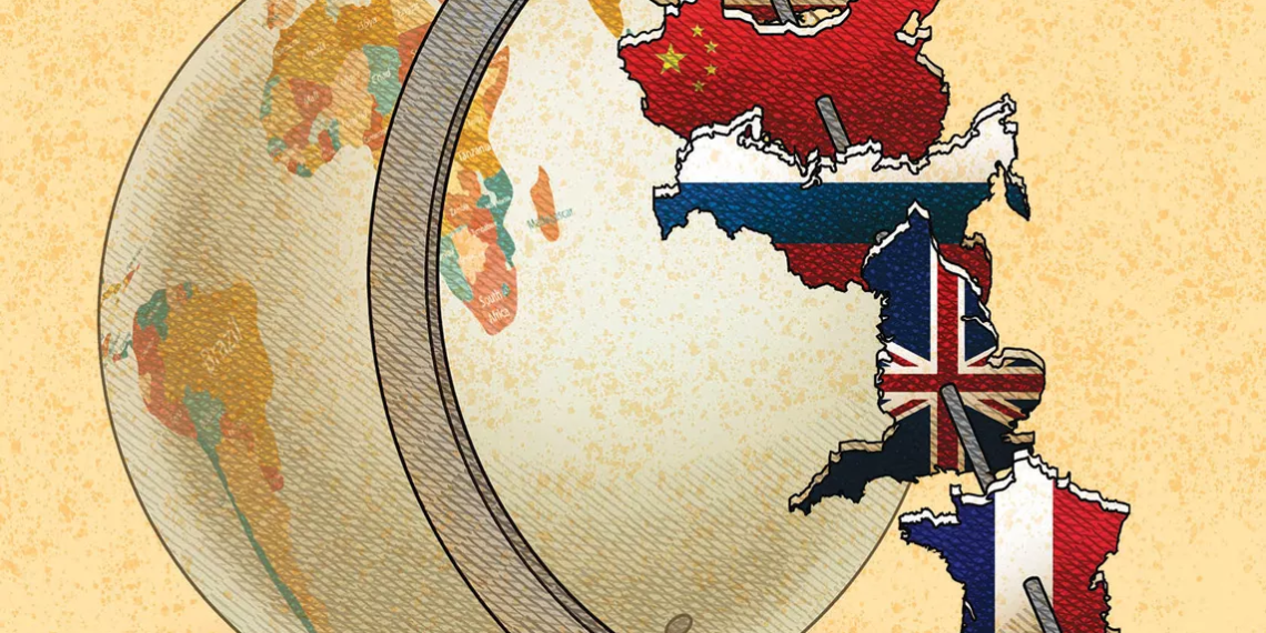 کاریکاتور جهان از دید ابر قدرت ها