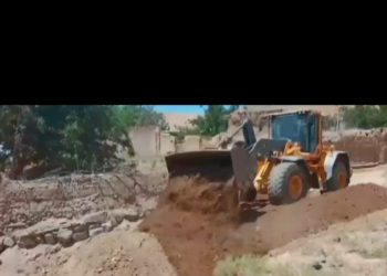مدیریت بحران سیلاب در روستای چلمبر