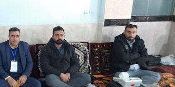 ستاد انتخابات روستای چلمبر در مسجد جامع با مدیریت اعضای محترم شورای اسلامی و دهیار محترم