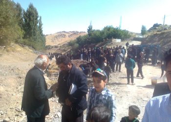 تصویری از عزاداری ایام محرم در روستای چلمبر سال ۱۴۰۰